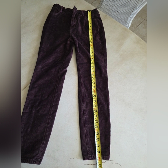 *SOLD****FREE PEOPLE Corduroy Pants We The Free Deep Purple Size 27. - Picture 9 of 12